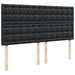Pat box spring cu saltea, negru, 200x200 cm, piele ecologică - WALTI WALTI