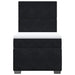 Pat box spring cu saltea, negru, 80x200 cm, catifea - WALTI WALTI