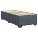 Pat box spring cu saltea, gri închis, 80x200 cm, catifea - WALTI WALTI