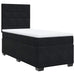 Pat box spring cu saltea, negru, 80x200 cm, catifea - WALTI WALTI