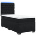 Pat box spring cu saltea, negru, 80x200 cm, catifea - WALTI WALTI