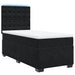 Pat box spring cu saltea, negru, 80x200 cm, catifea - WALTI WALTI