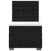 Pat box spring cu saltea, negru, 80x200 cm, catifea - WALTI WALTI