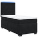 Pat box spring cu saltea, negru, 90x190 cm, catifea - WALTI WALTI