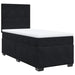 Pat box spring cu saltea, negru, 90x190 cm, catifea - WALTI WALTI