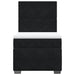 Pat box spring cu saltea, negru, 90x190 cm, catifea - WALTI WALTI