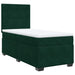 Pat box spring cu saltea, verde închis, 90x190 cm, catifea - WALTI WALTI