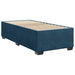 Pat box spring cu saltea, albastru, 90x190 cm, catifea - WALTI WALTI