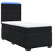 Pat box spring cu saltea, negru, 90x190 cm, catifea - WALTI WALTI