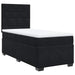 Pat box spring cu saltea, negru, 90x190 cm, catifea - WALTI WALTI