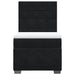 Pat box spring cu saltea, negru, 90x190 cm, catifea - WALTI WALTI