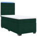 Pat box spring cu saltea, verde închis, 90x190 cm, catifea - WALTI WALTI
