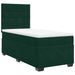 Pat box spring cu saltea, verde închis, 90x190 cm, catifea - WALTI WALTI