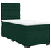 Pat box spring cu saltea, verde închis, 90x190 cm, catifea - WALTI WALTI