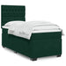 Pat box spring cu saltea, verde închis, 90x190 cm, catifea - WALTI WALTI