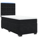 Pat box spring cu saltea, negru, 90x190 cm, catifea - WALTI WALTI