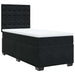 Pat box spring cu saltea, negru, 90x190 cm, catifea - WALTI WALTI
