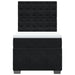 Pat box spring cu saltea, negru, 90x190 cm, catifea - WALTI WALTI