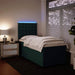 Pat box spring cu saltea, verde închis, 90x190 cm, catifea - WALTI WALTI