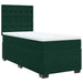 Pat box spring cu saltea, verde închis, 90x190 cm, catifea - WALTI WALTI
