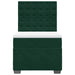 Pat box spring cu saltea, verde închis, 90x190 cm, catifea - WALTI WALTI