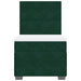Pat box spring cu saltea, verde închis, 90x200 cm, catifea - WALTI WALTI