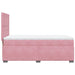 Pat box spring cu saltea, roz, 90x200 cm, catifea - WALTI WALTI