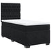 Pat box spring cu saltea, negru, 90x200 cm, catifea - WALTI WALTI