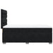 Pat box spring cu saltea, negru, 90x200 cm, catifea - WALTI WALTI