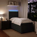 Pat box spring cu saltea, negru, 90x200 cm, catifea - WALTI WALTI