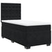 Pat box spring cu saltea, negru, 90x200 cm, catifea - WALTI WALTI