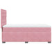 Pat box spring cu saltea, roz, 90x200 cm, catifea - WALTI WALTI