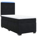 Pat box spring cu saltea, negru, 100x200 cm, catifea - WALTI WALTI