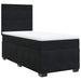 Pat box spring cu saltea, negru, 100x200 cm, catifea - WALTI WALTI
