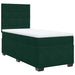 Pat box spring cu saltea, verde închis, 100x200 cm, catifea - WALTI WALTI