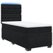 Pat box spring cu saltea, negru, 100x200 cm, catifea - WALTI WALTI