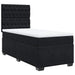 Pat box spring cu saltea, negru, 100x200 cm, catifea - WALTI WALTI