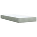 Pat box spring cu saltea, gri deschis, 100x200 cm, catifea - WALTI WALTI