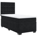 Pat box spring cu saltea, negru, 100x200 cm, catifea - WALTI WALTI