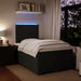 Pat box spring cu saltea, negru, 120x190 cm, catifea - WALTI WALTI