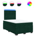Pat box spring cu saltea, verde închis, 120x190 cm, catifea - WALTI WALTI