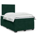 Pat box spring cu saltea, verde închis, 120x190 cm, catifea - WALTI WALTI