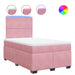 Pat box spring cu saltea, negru, 120x190 cm, catifea - WALTI WALTI
