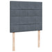 Pat box spring cu saltea, gri închis, 120x190 cm, catifea - WALTI WALTI