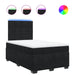 Pat box spring cu saltea, negru, 120x190 cm, catifea - WALTI WALTI