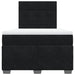 Pat box spring cu saltea, negru, 120x190 cm, catifea - WALTI WALTI