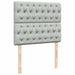 Pat box spring cu saltea, gri deschis, 120x190 cm, catifea - WALTI WALTI