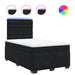Pat box spring cu saltea, negru, 120x190 cm, catifea - WALTI WALTI
