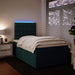 Pat box spring cu saltea, verde închis, 120x190 cm, catifea - WALTI WALTI