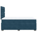 Pat box spring cu saltea, albastru, 120x190 cm, catifea - WALTI WALTI